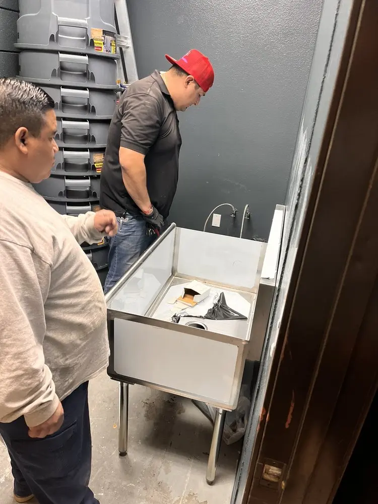 Commercial plumbing and sink installation in Macton